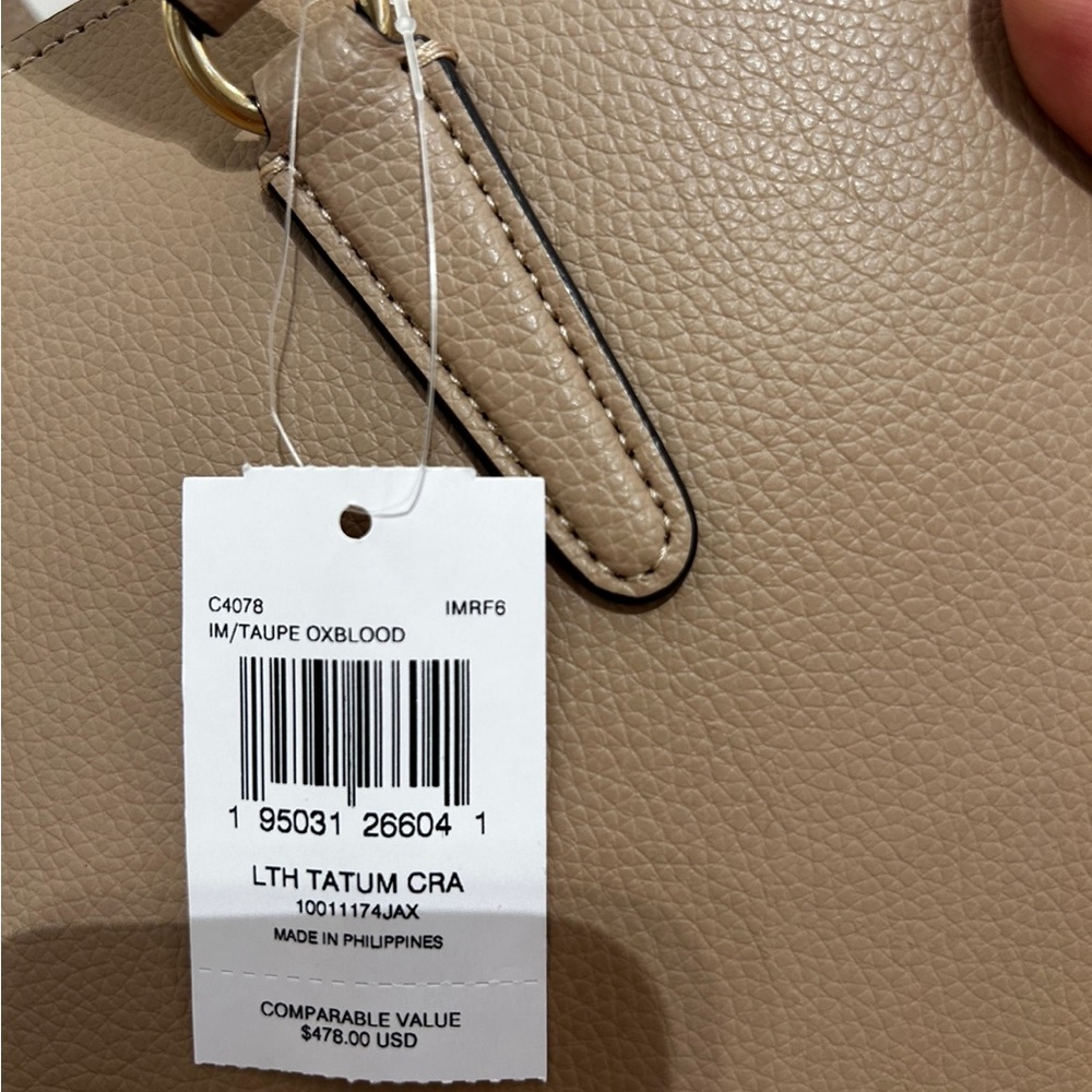Coach Tatum carryall large taupe